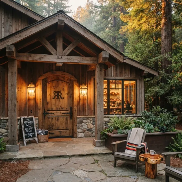 vacation rental kitchen or restaurant entrance